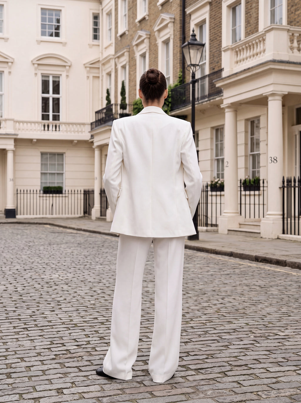 Women's Classic White Premium Tailored Blazer | Elegant Office & Formal Wear