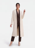 Women's Longline Wool Blend Coat | Premium European Winter Overcoat
