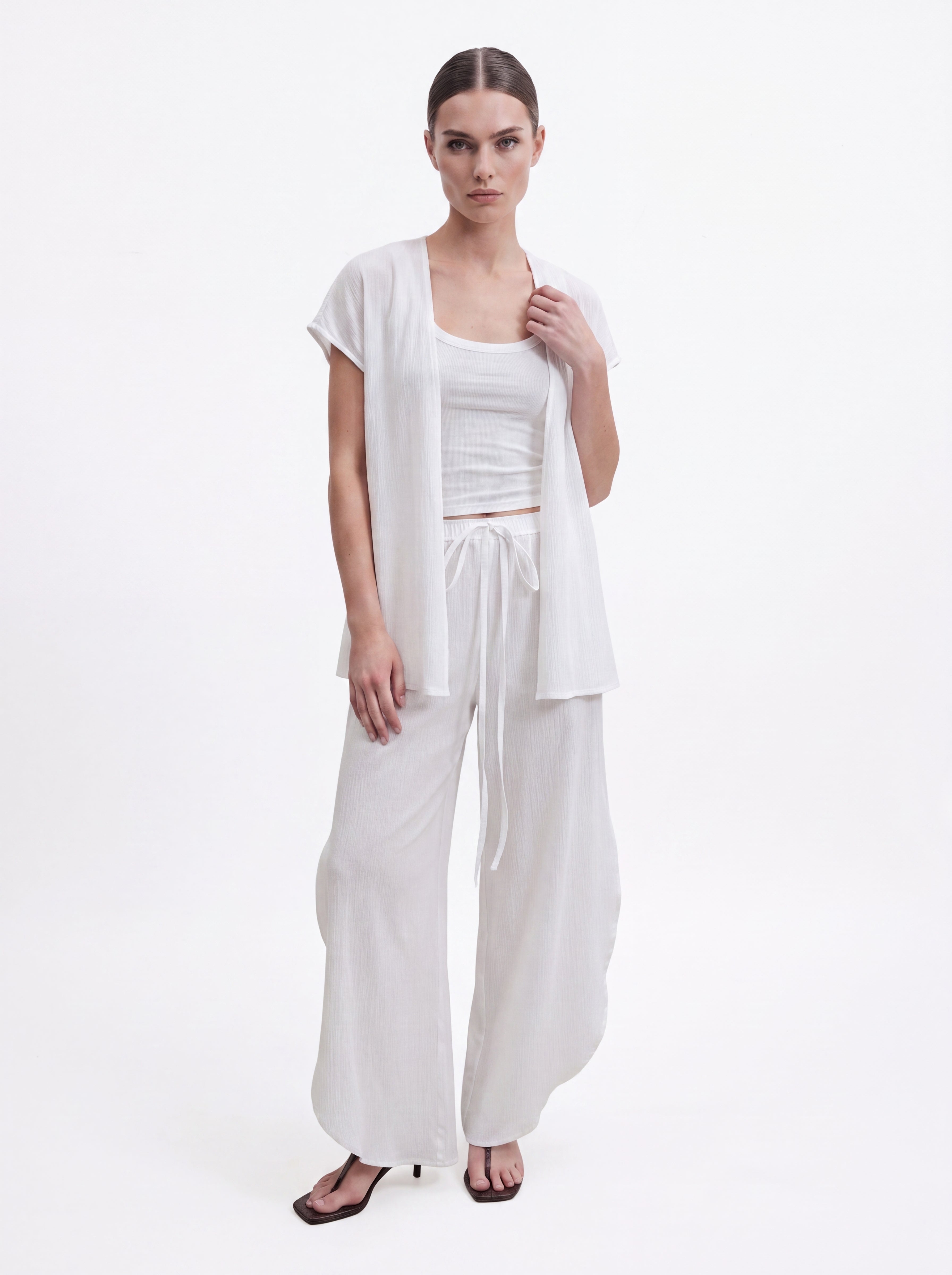 Women's White Three-Piece Pair Collection | Premium European Women's Lounge Pair