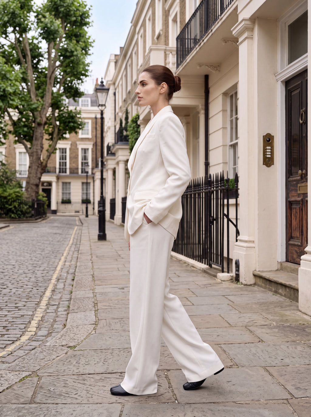 Women's Classic White Premium Tailored Blazer | Elegant Office & Formal Wear