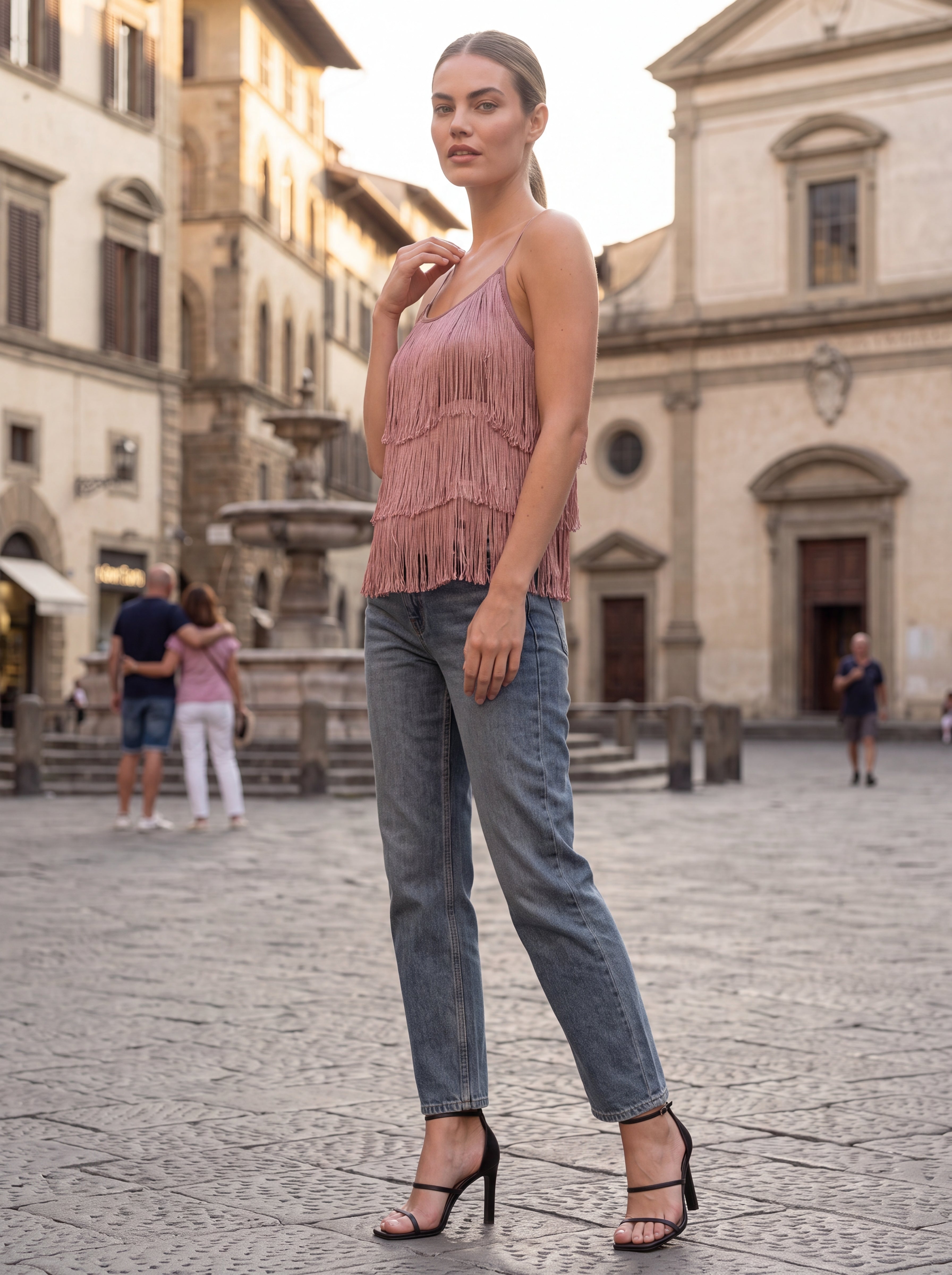 Women's Fringe Cami Top | Premium European Tassel Sleeveless Top