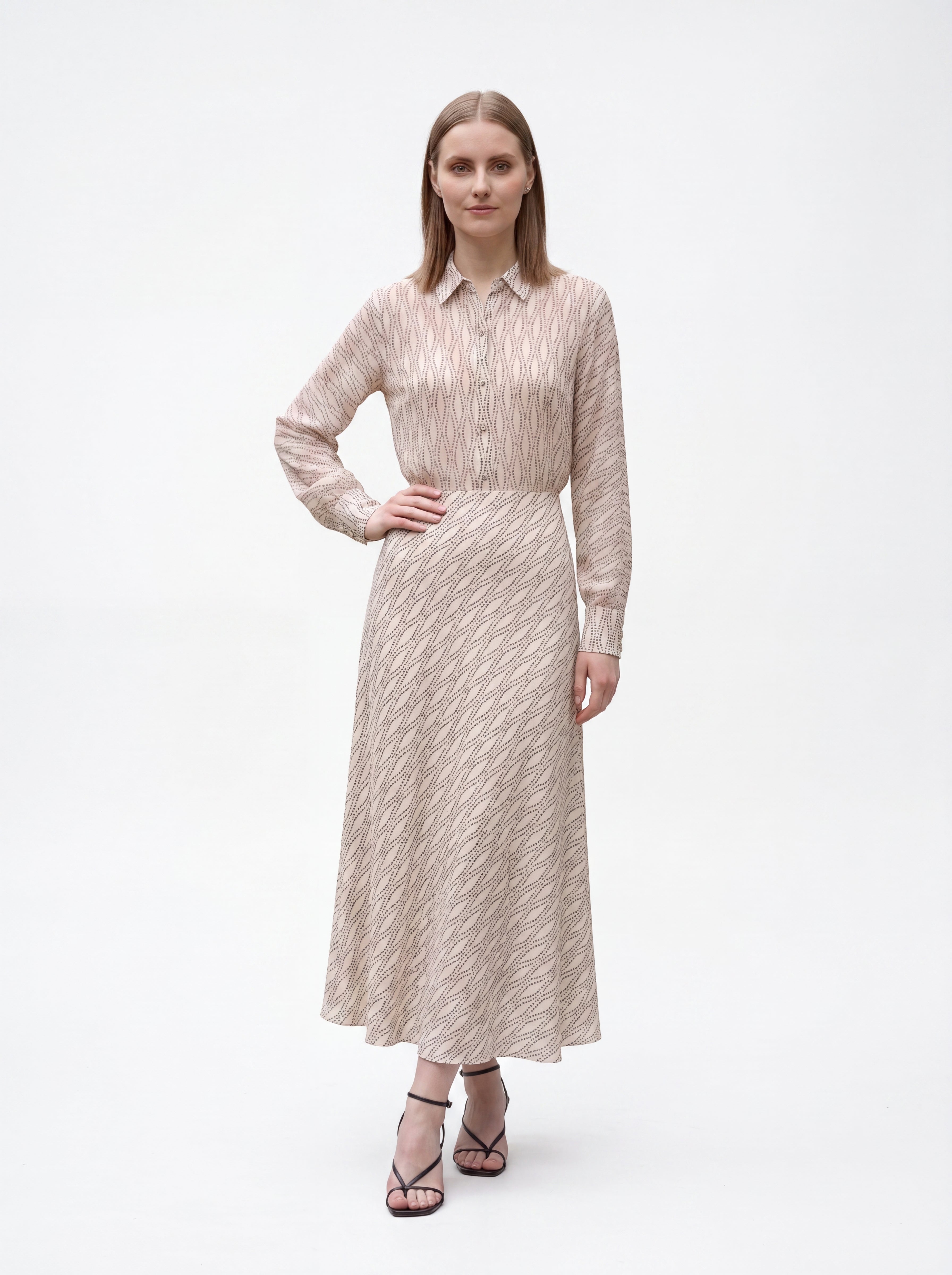 Women's Printed Button-Up Shirt | Premium European Long Sleeve Shirt