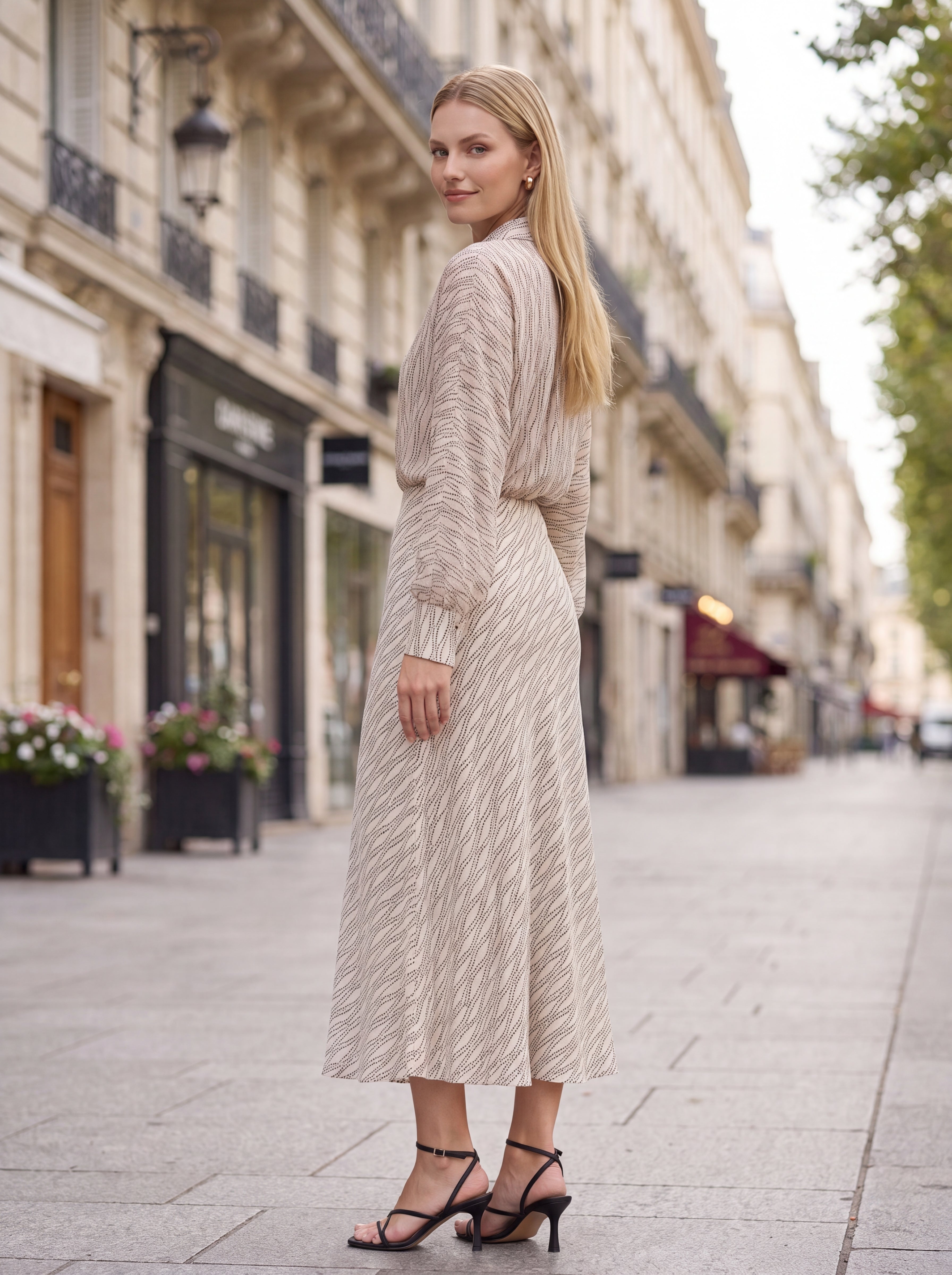 Women's Printed A-Line Maxi Skirt | Premium European Flowing Skirt