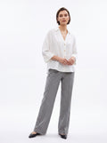 Women's White Relaxed Fit Shirt | Premium European Button-Down Blouse