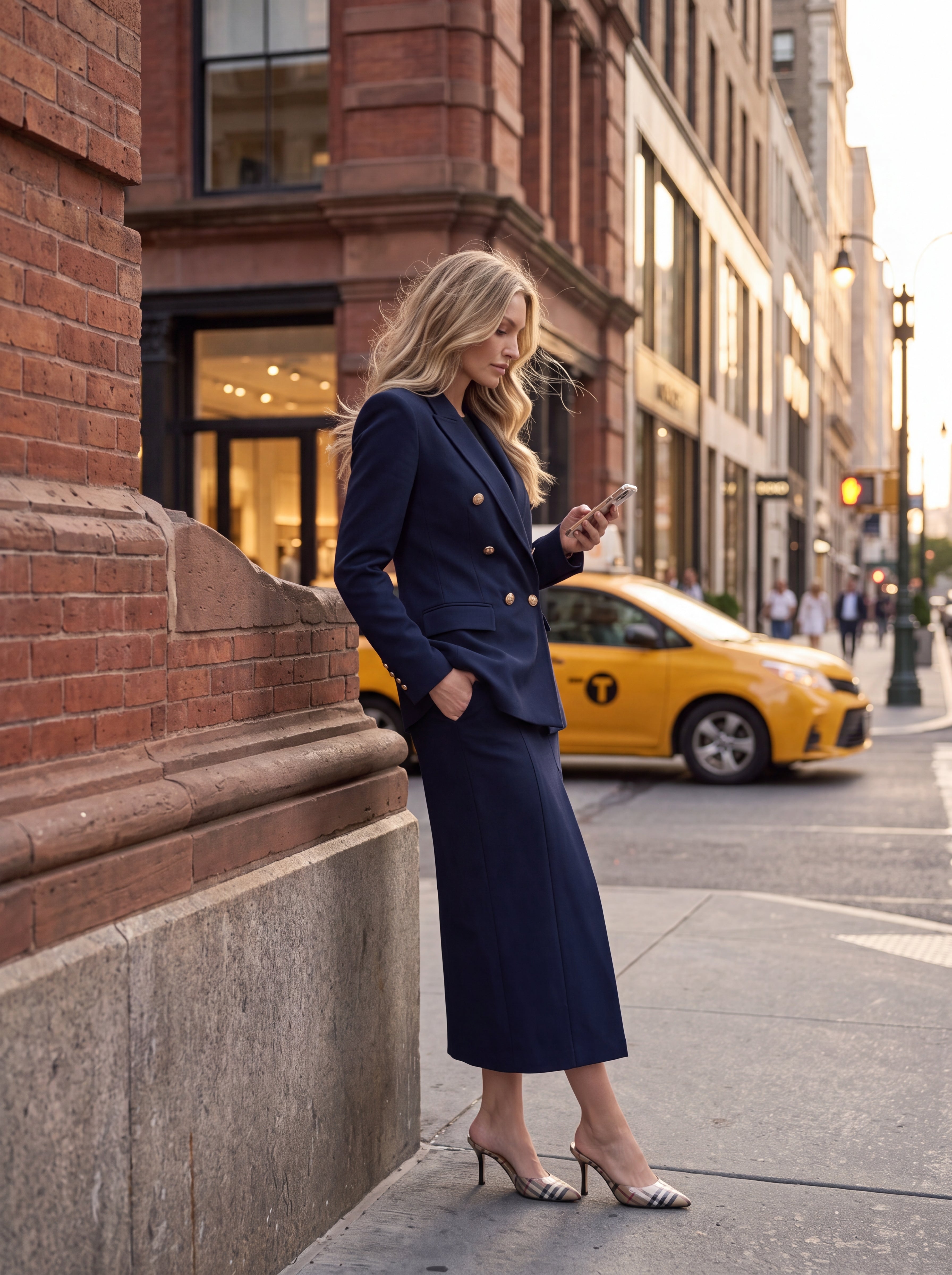 Women's Double-Breasted Tailored Blazer | Premium European Formal Blazer
