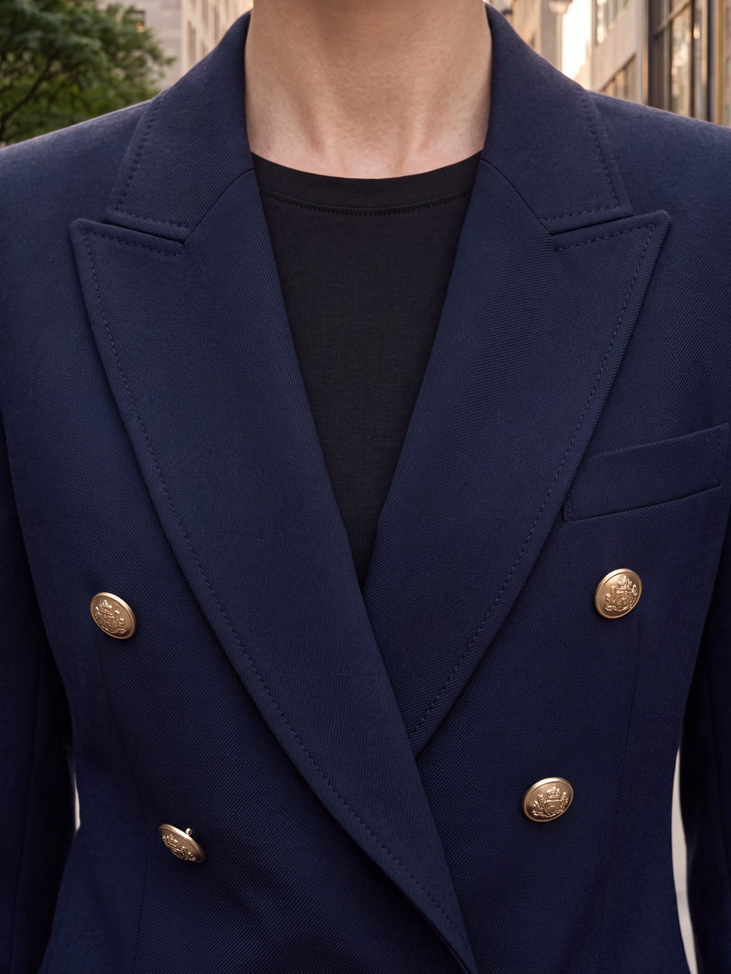 Women's Double-Breasted Tailored Blazer | Premium European Formal Blazer