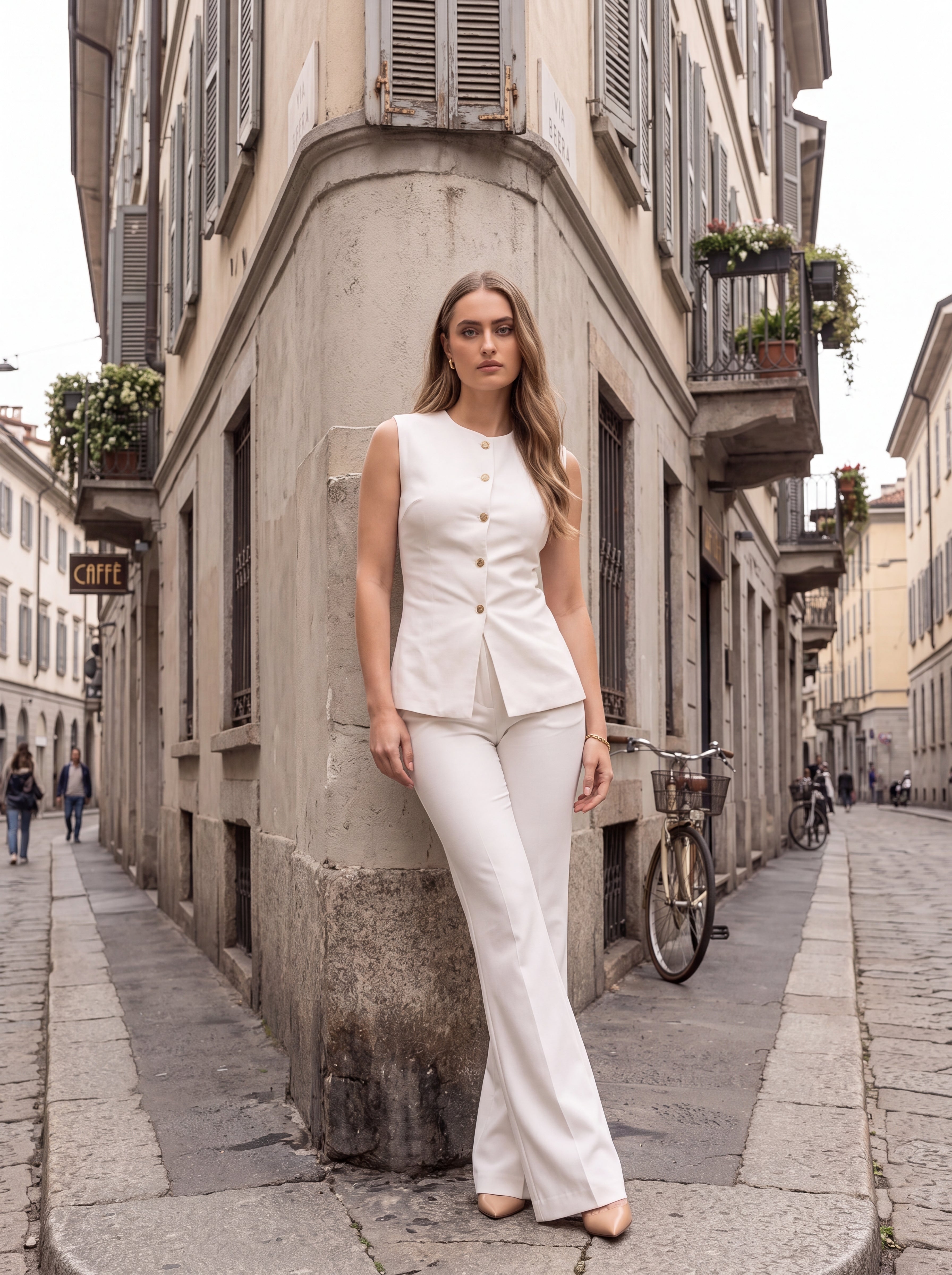 Women's Wide-Leg Trouser – Ivory