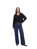 Women's Oversized V-Neck Knit top