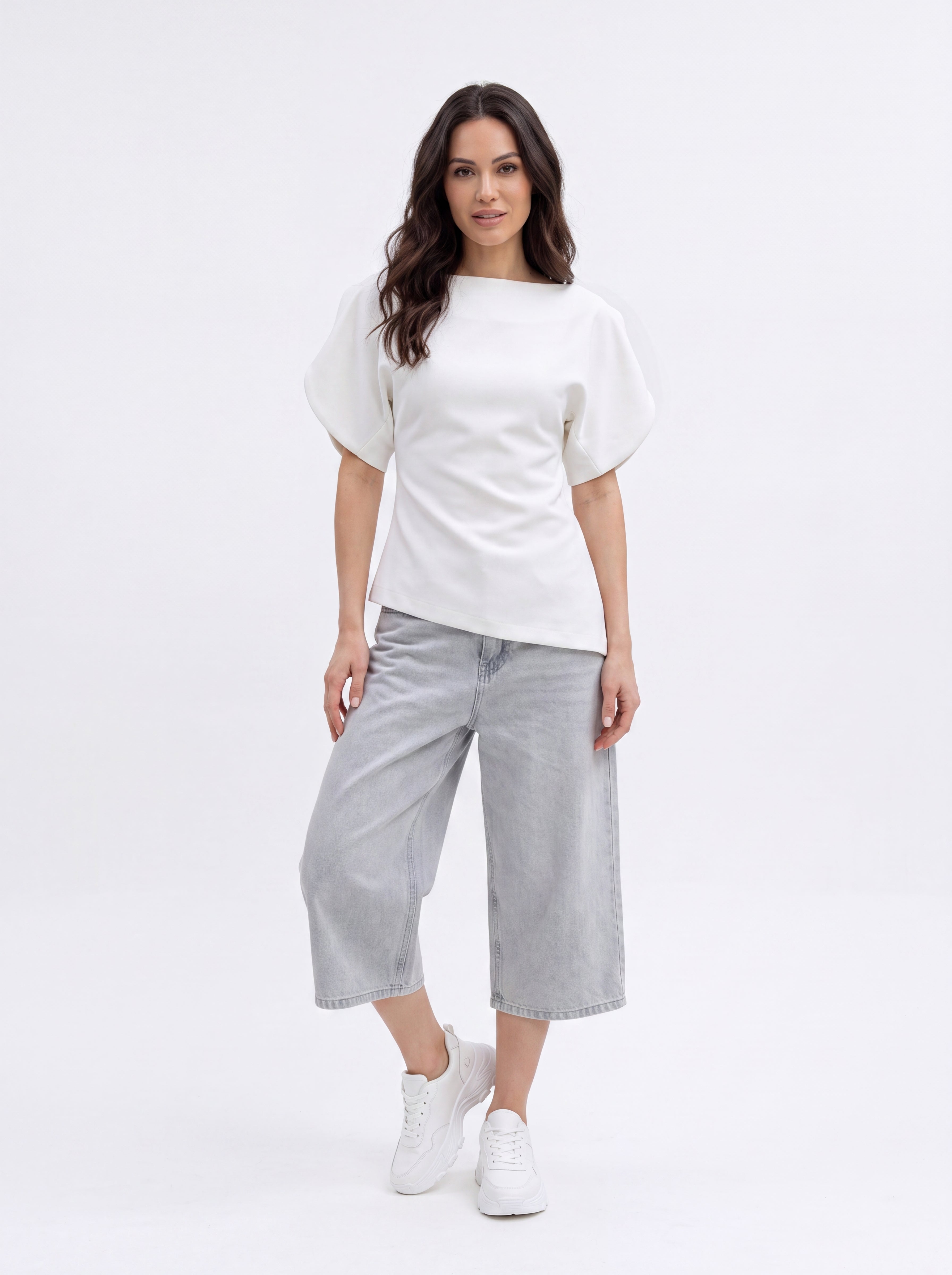 Women's White Puff Sleeve Top | Elegant Women's Premium European Blouse