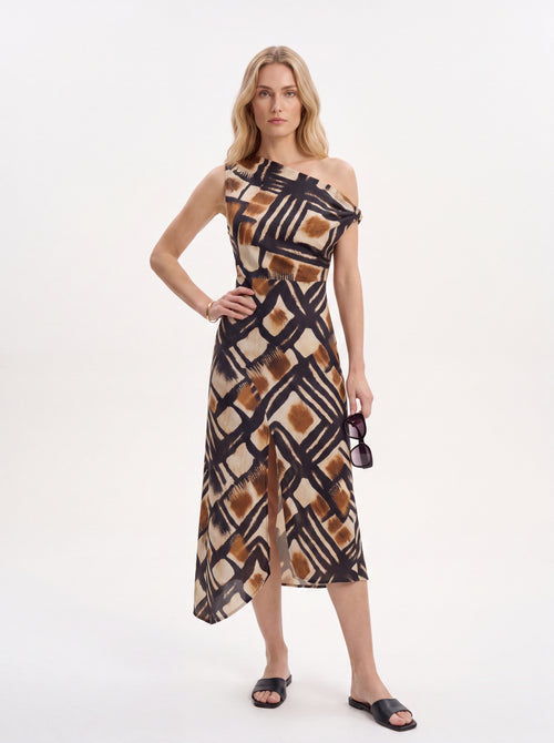 Abstract One-Shoulder Top - Luxury women's fashion by Lioness Walk