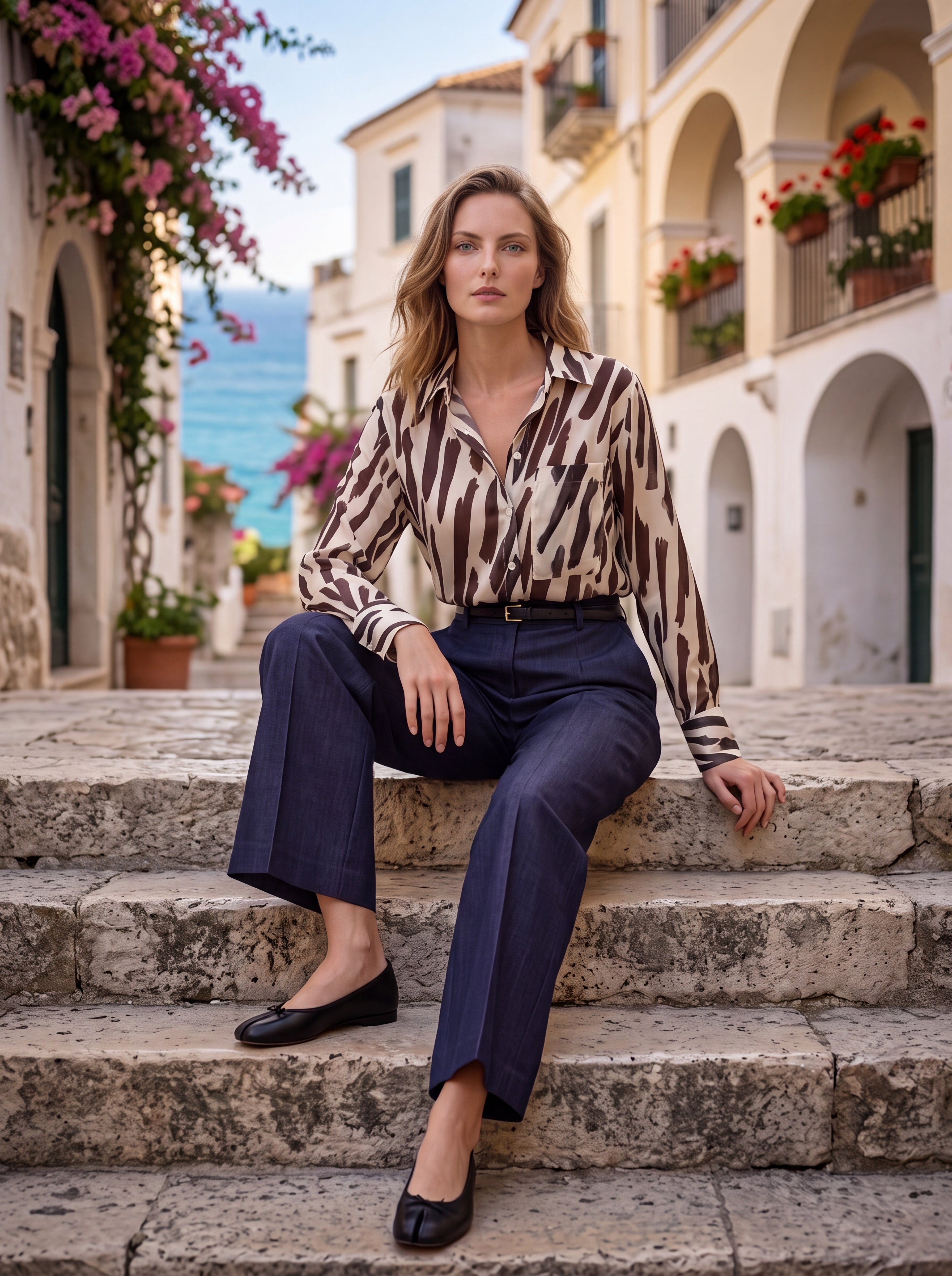 Abstract Print Shirt - Luxury women's fashion by Lioness Walk