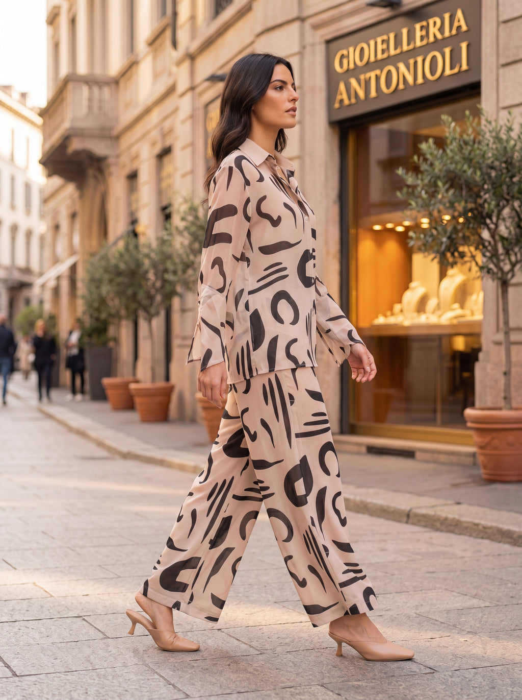 Abstract Print Shirt - Luxury women's fashion by Lioness Walk