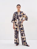 Abstract Printed Co-Ord Top - Luxury women's fashion by Lioness Walk