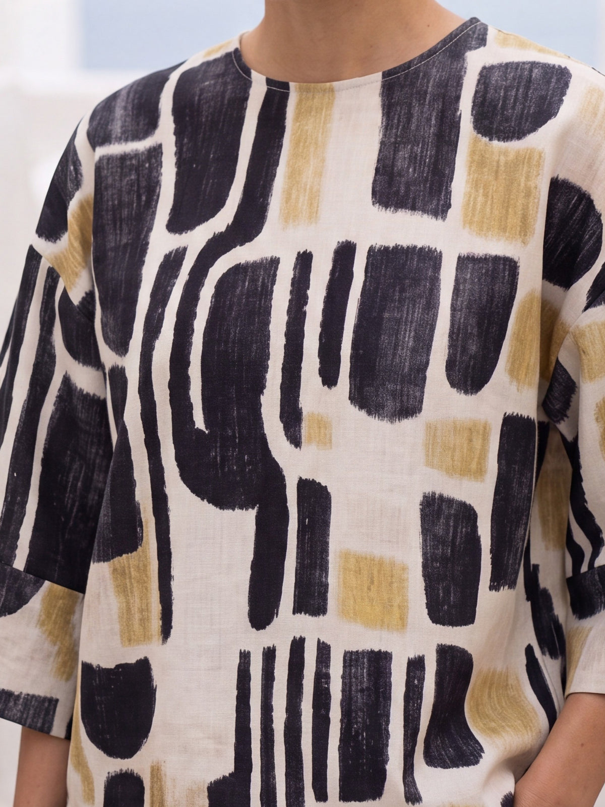 Abstract Printed Co-Ord Top - Luxury women's fashion by Lioness Walk