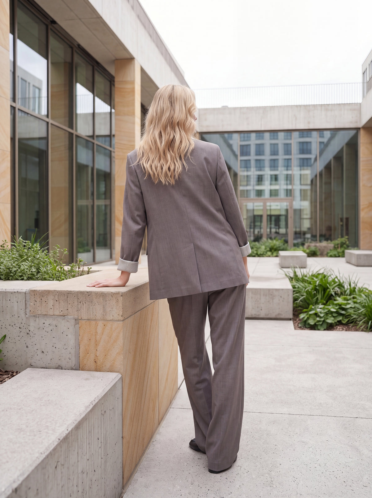 Ash Grey Premium Tailored Blazer - Luxury women's fashion by Lioness Walk