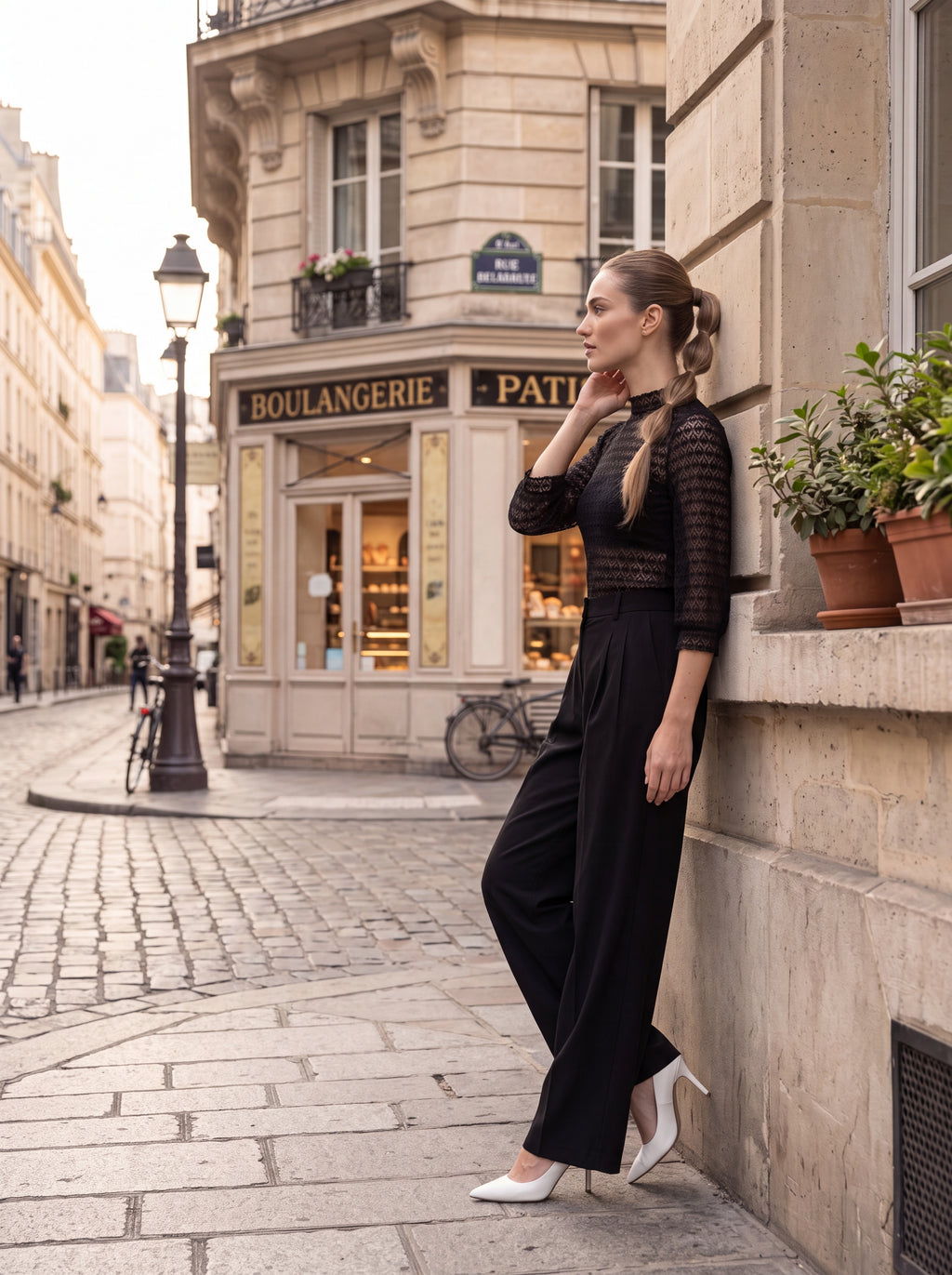 Black Lace High Neck Top - Luxury women's fashion by Lioness Walk