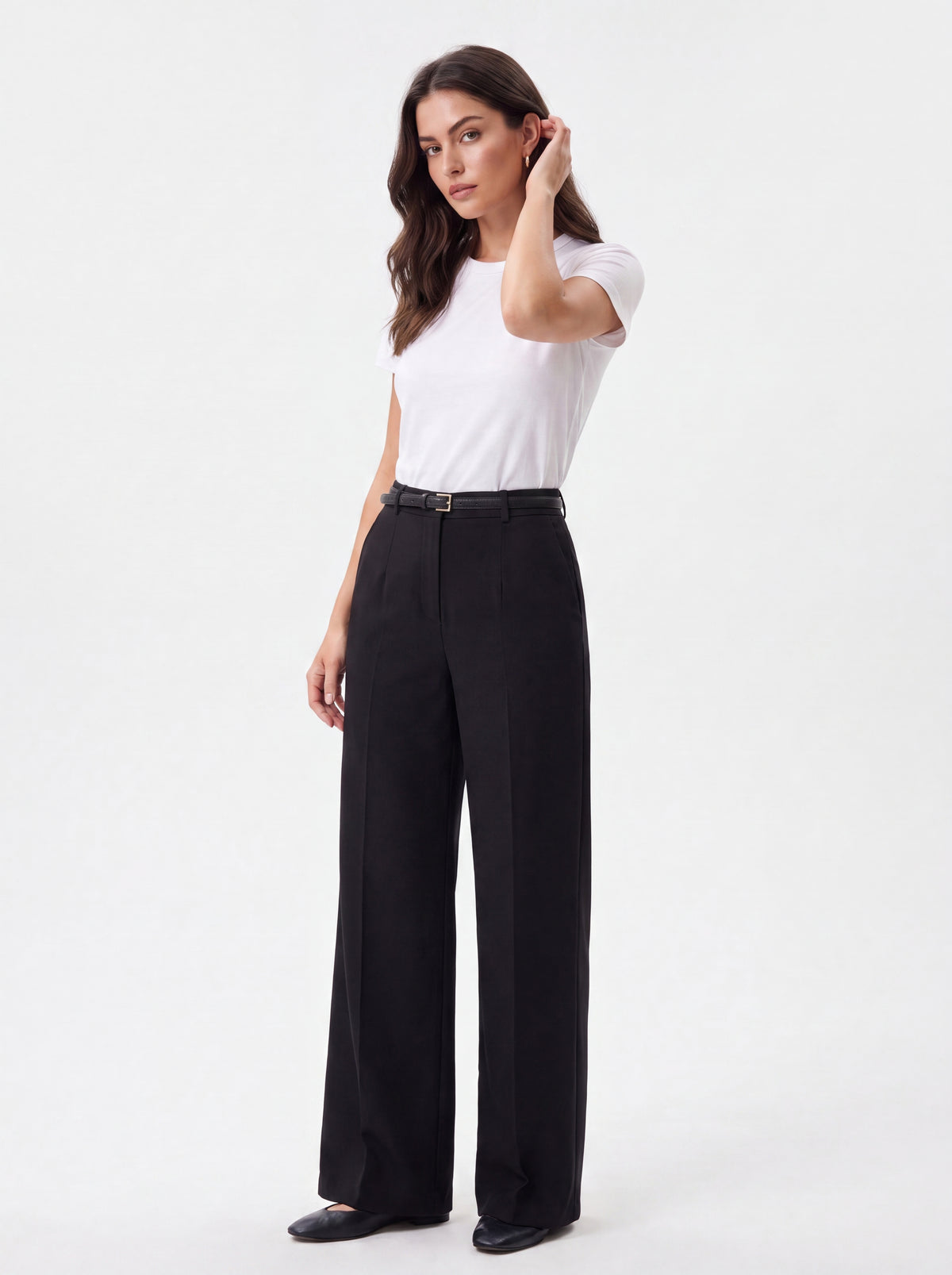 Black Wide Leg Formal Trousers - Luxury women's fashion by Lioness Walk
