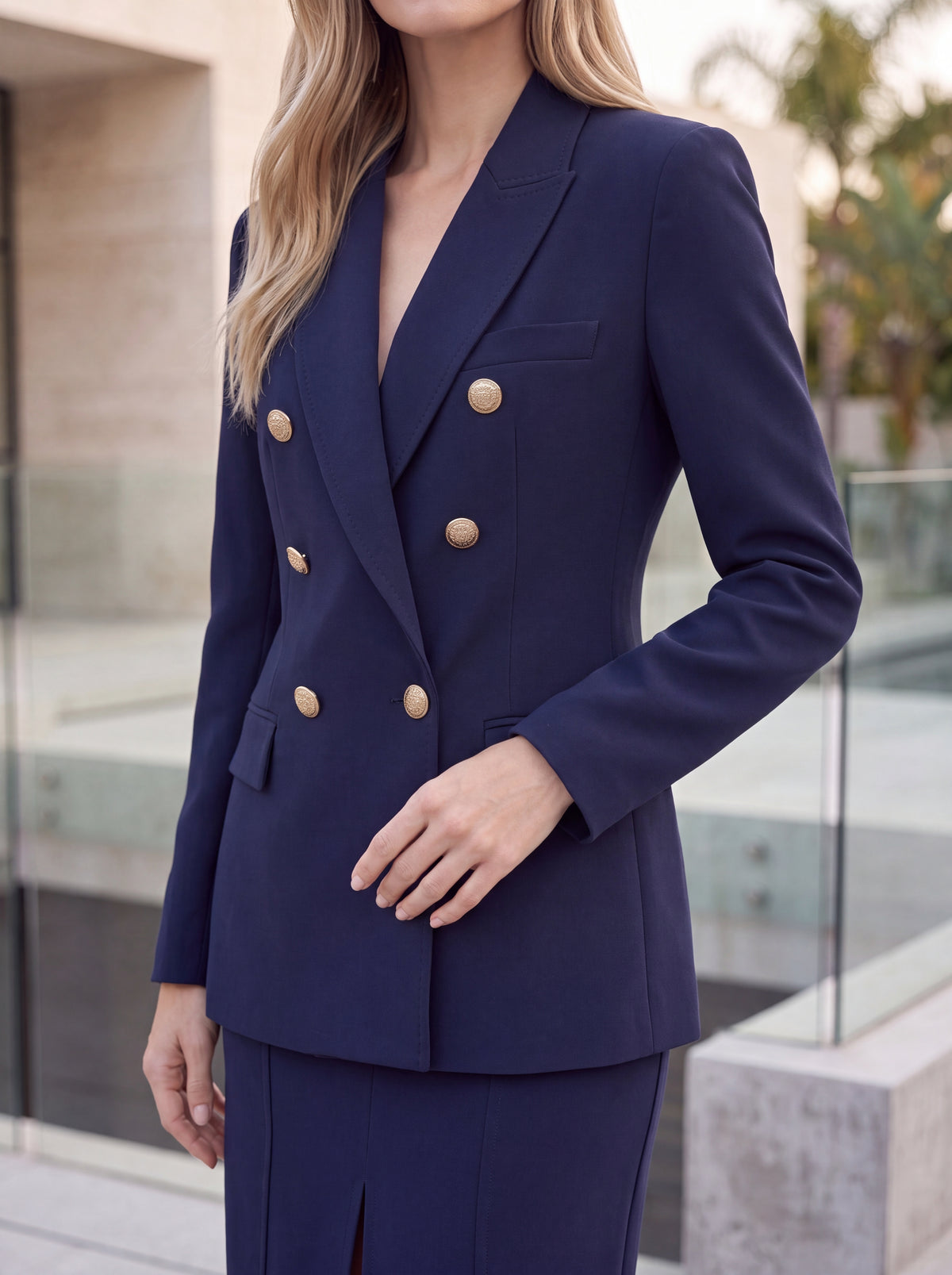Blazer & Midi Skirt Pair - Luxury women's fashion by Lioness Walk