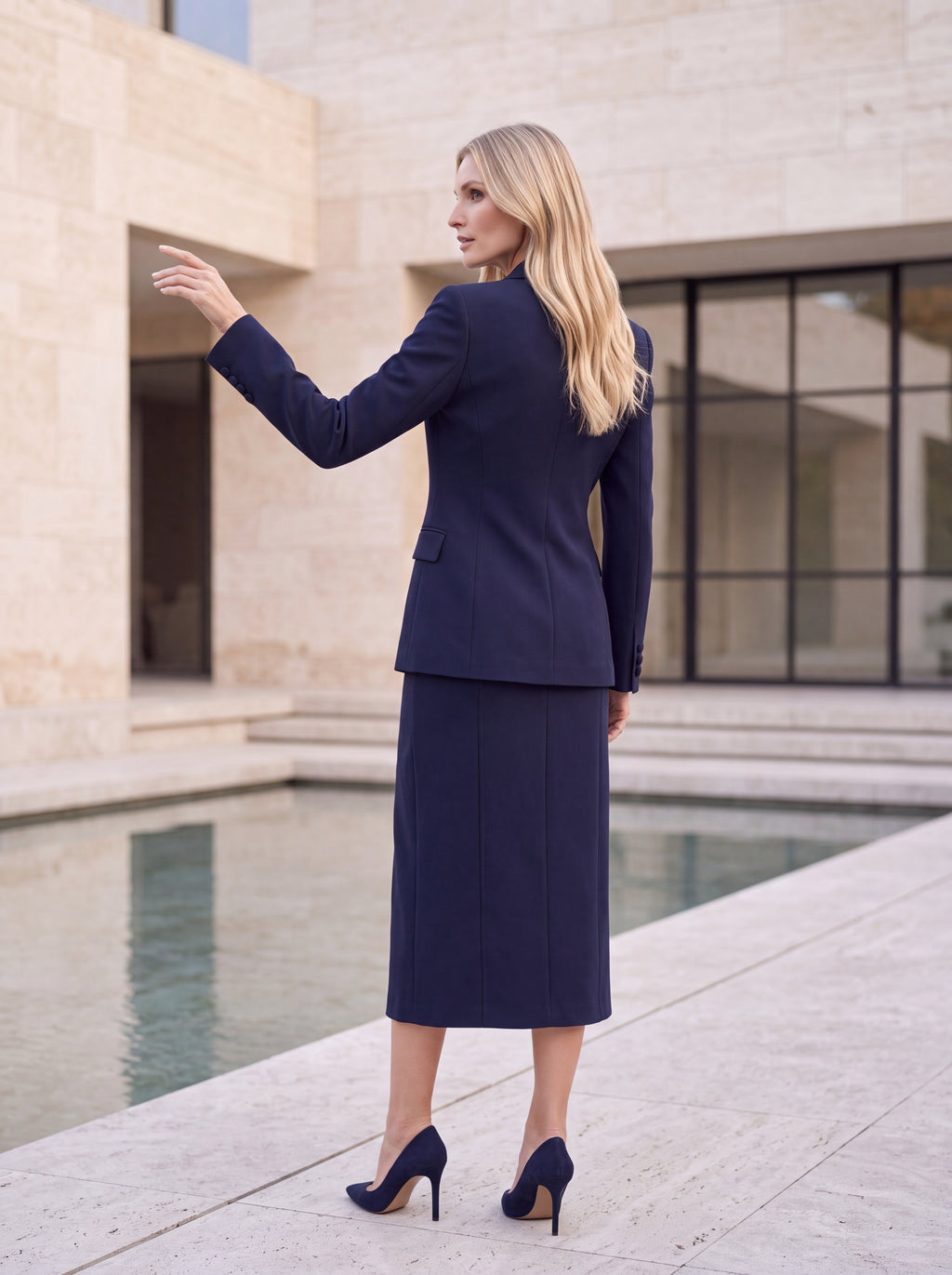 Blazer & Midi Skirt Pair - Luxury women's fashion by Lioness Walk