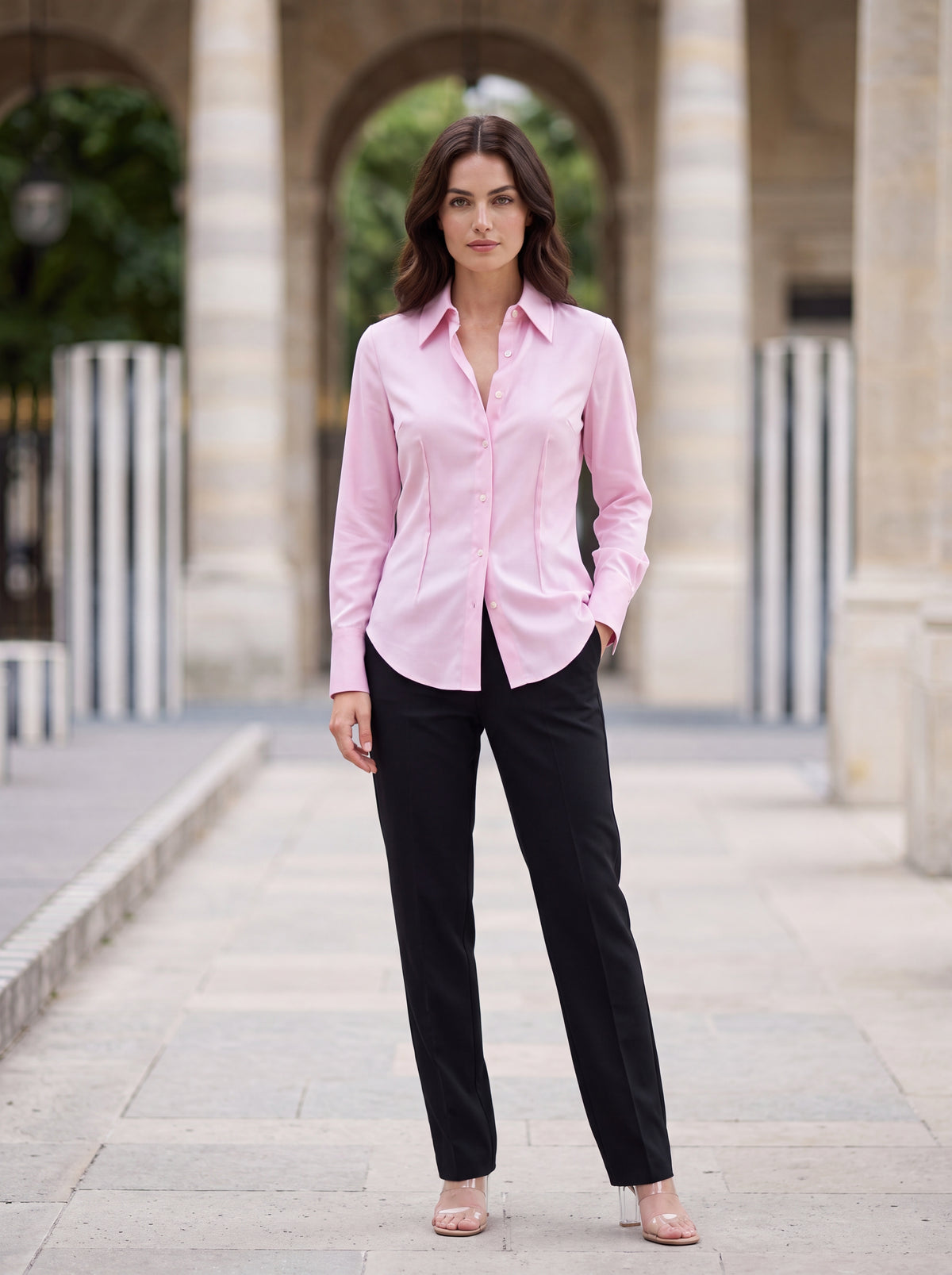 Blush Pink Formal Shirt - Luxury women's fashion by Lioness Walk