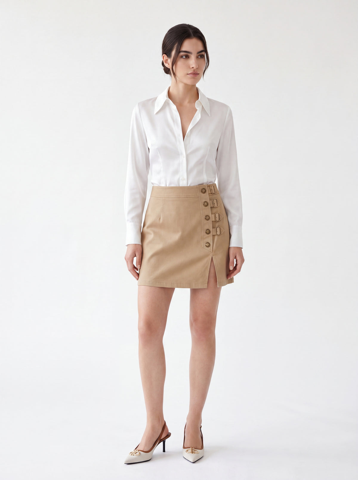Classic White Button-Down Shirt - Luxury women's fashion by Lioness Walk