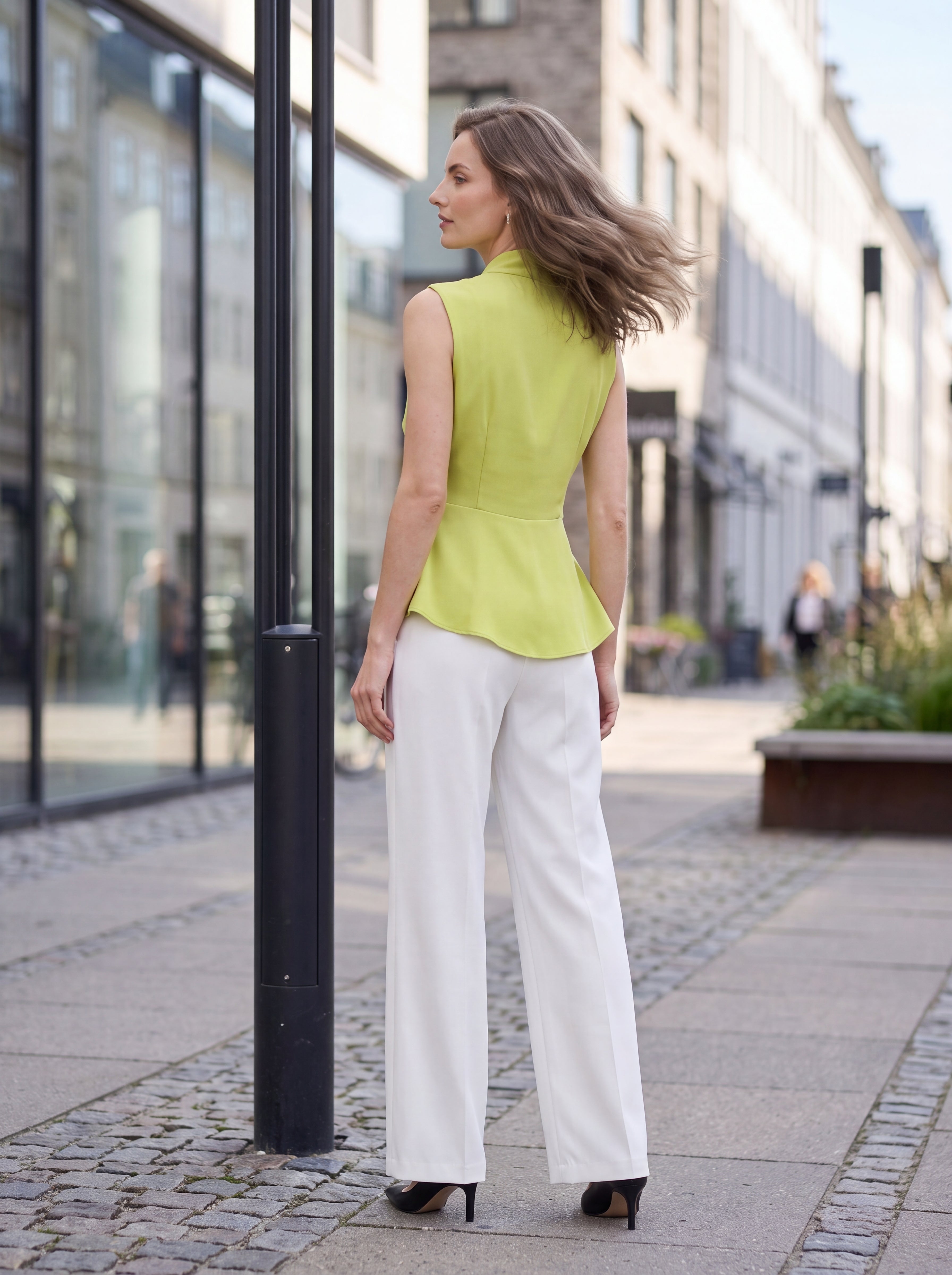 Draped Knot Peplum Top - Luxury women's fashion by Lioness Walk