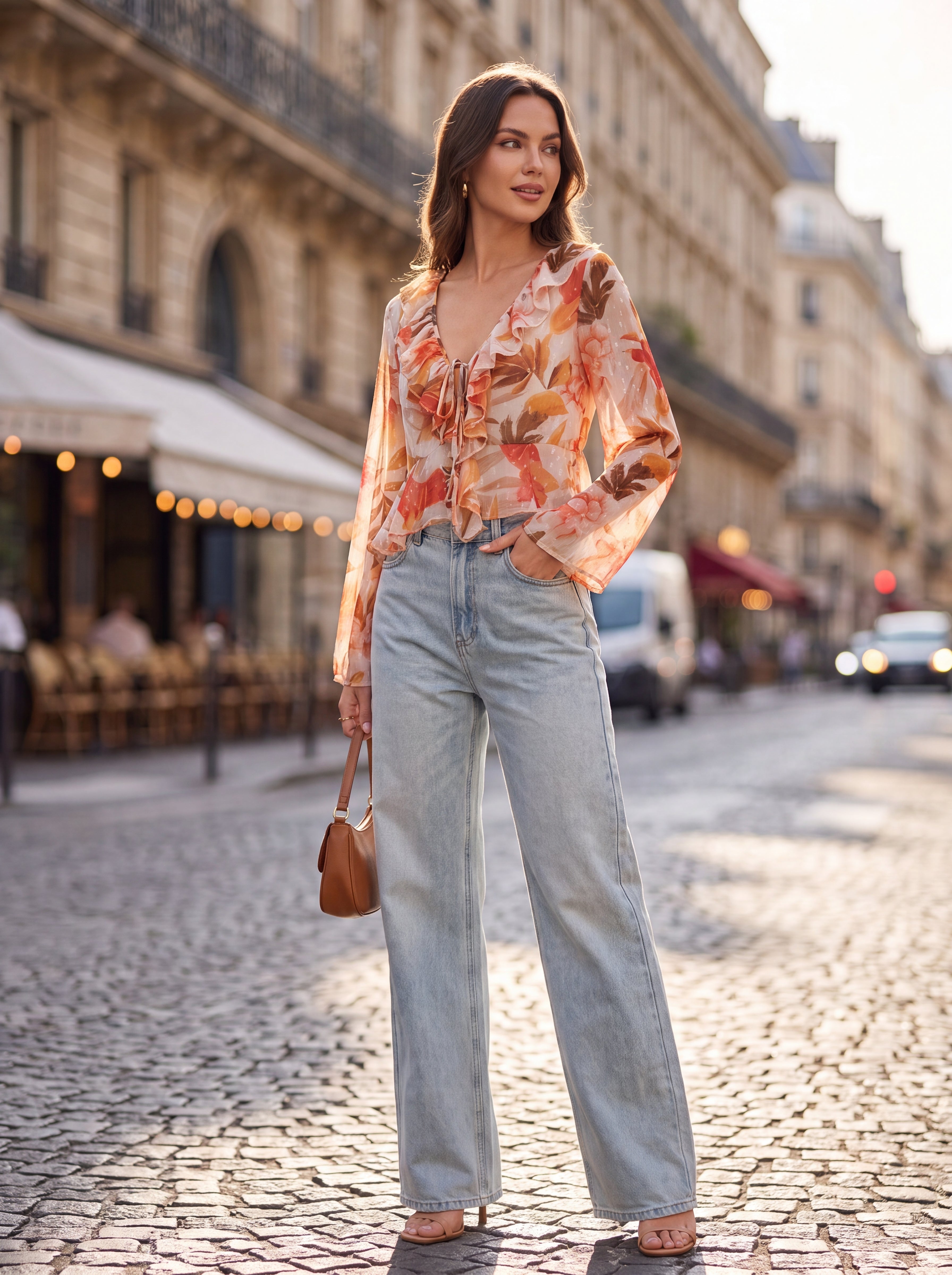 Floral Ruffle Blouse - Luxury women's fashion by Lioness Walk