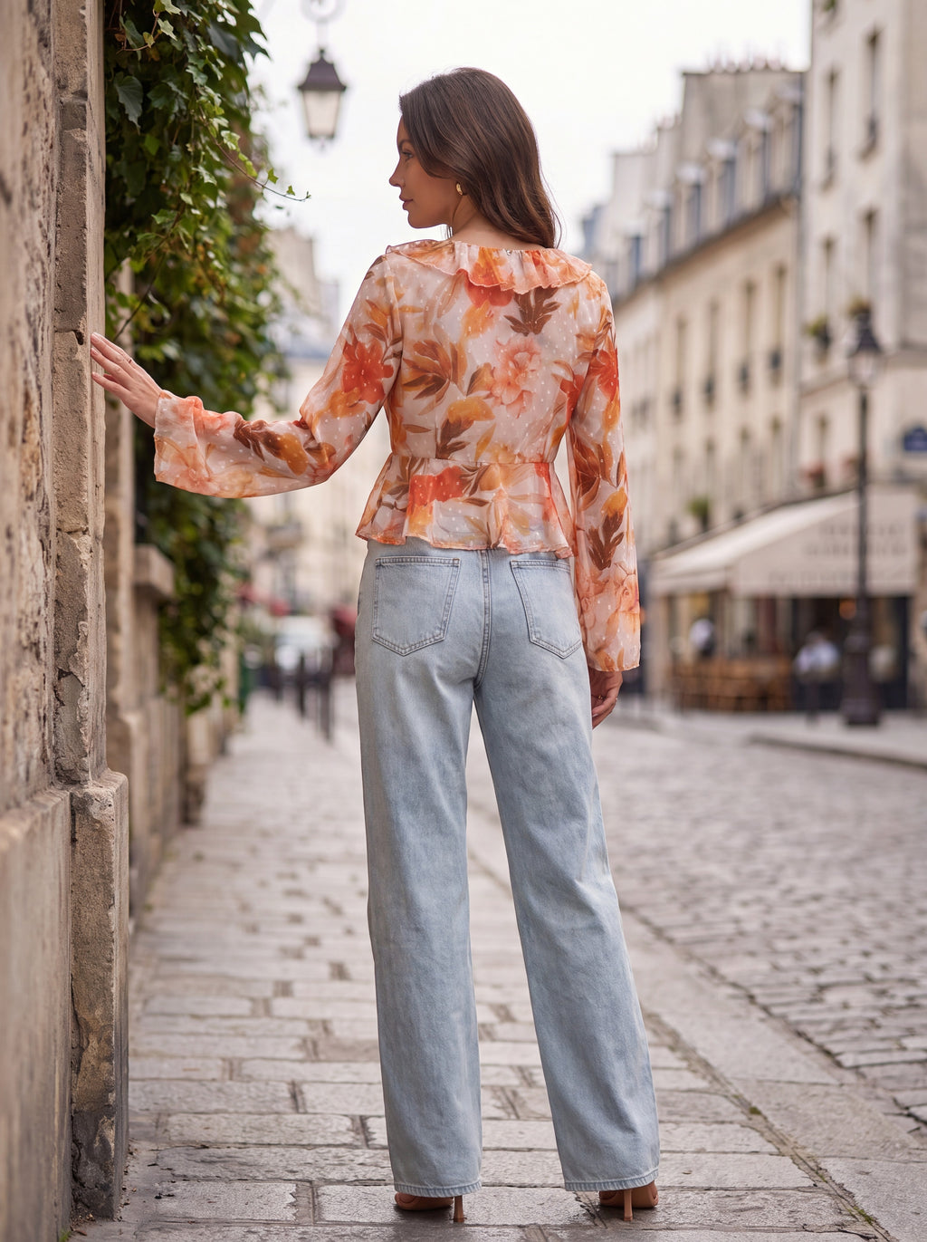Floral Ruffle Blouse - Luxury women's fashion by Lioness Walk