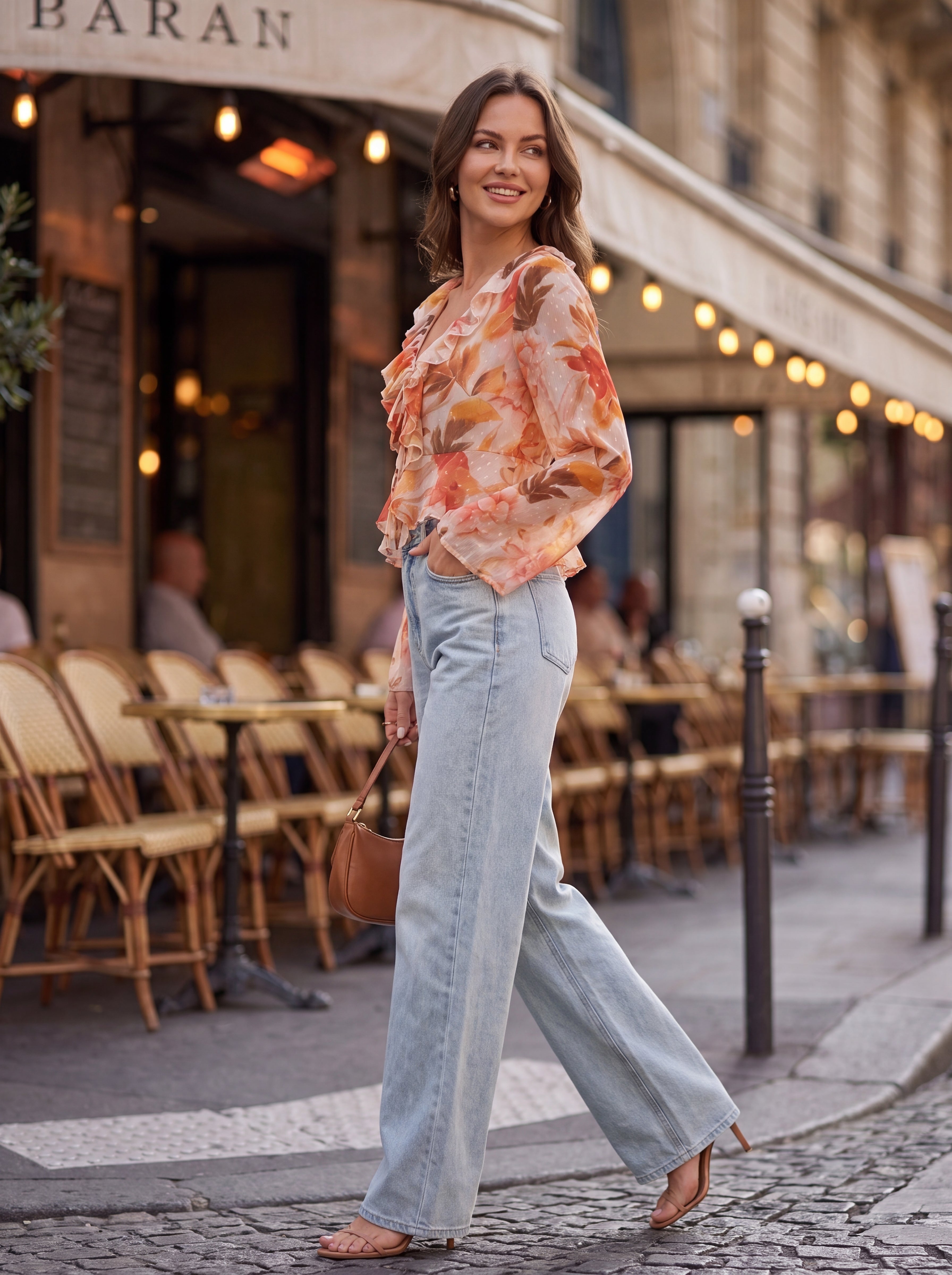 Floral Ruffle Blouse - Luxury women's fashion by Lioness Walk
