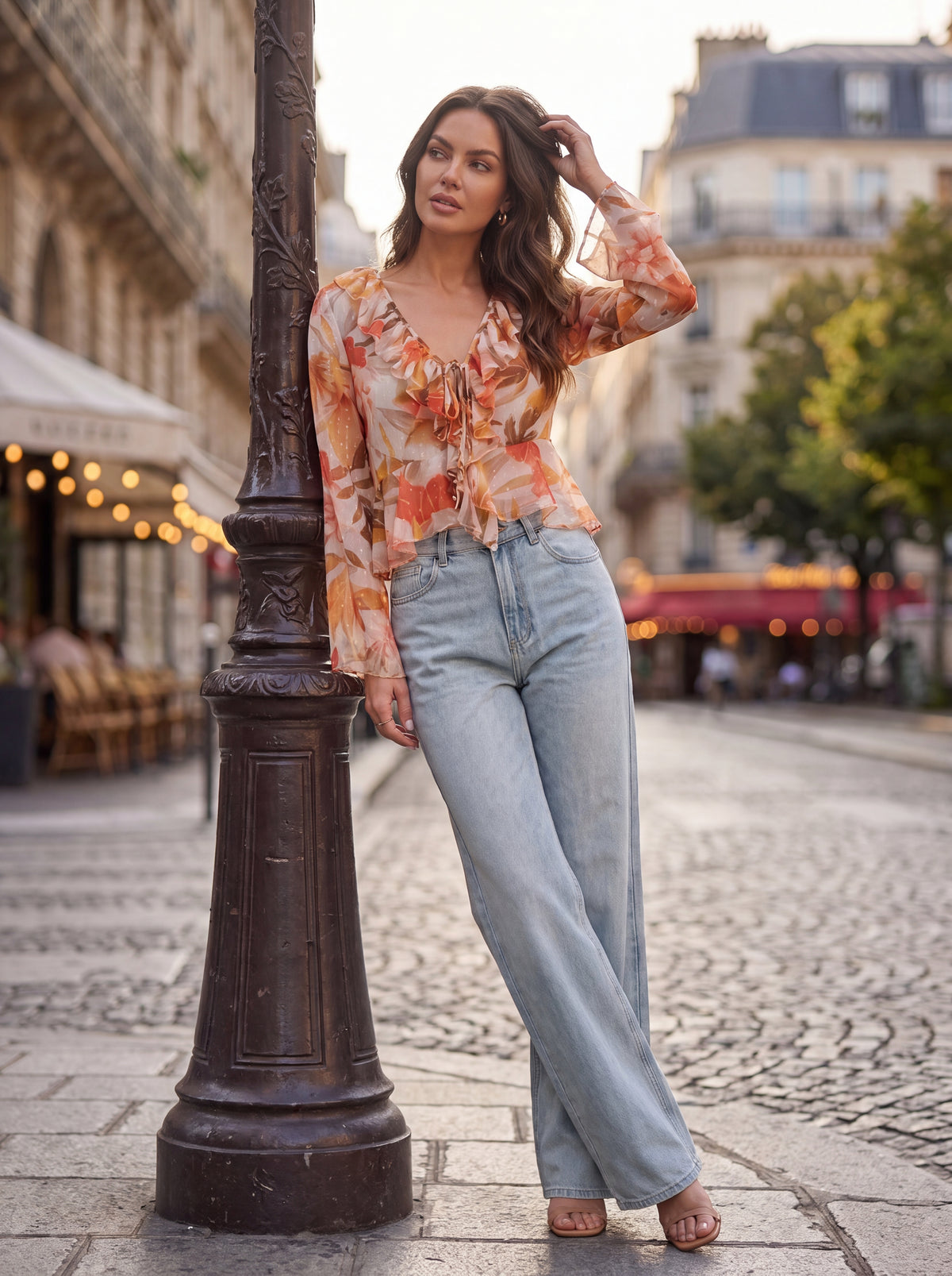 Floral Ruffle Blouse - Luxury women's fashion by Lioness Walk