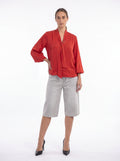Satin Tie-Neck Shirt - Luxury women's fashion by Lioness Walk