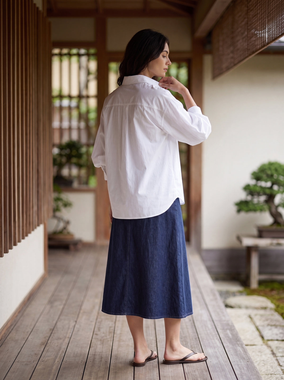 White Oversized Cotton Shirt - Luxury women's fashion by Lioness Walk